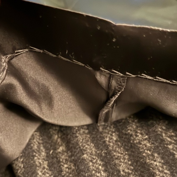 Vintage Gallery black/grey striped peacoat. 100% pure wool No size tag 21”P to P - Picture 9 of 13